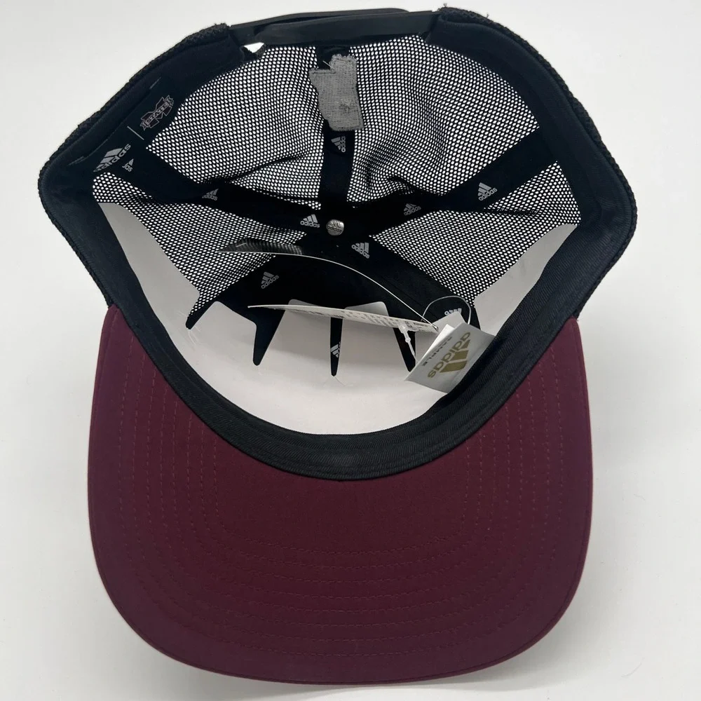 Adidas‎ Mississippi State Maroon Black Trucker Hat Cap NCAA Baseball